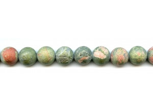 Matte Unakite 12mm Round