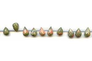 Unakite 7x10 Teardrop Briolette