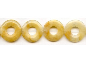 Yellow Jade 25mm Donut