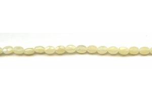 Yellow Jade 5x7 Faceted Flat Oval