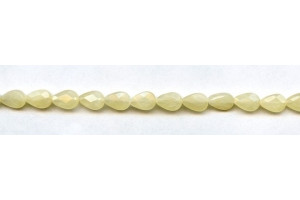 Yellow Jade 6x9 Faceted Flat Pear