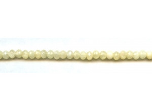 Yellow Jade 6mm Faceted Rondell