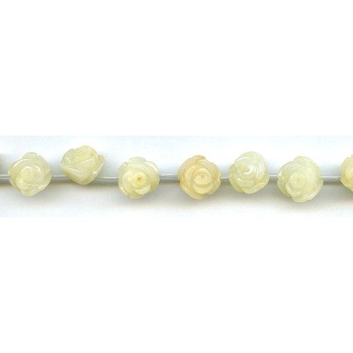 214-1136 Yellow Jade <br>12mm Flower