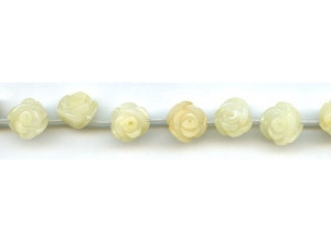 Yellow Jade 12mm Flower