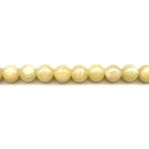 214-1210 Yellow Jade <br>12mm Round