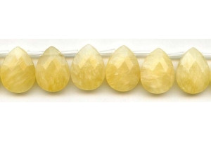 Yellow Jade 15x20 Flat Pear Briolette