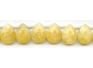 Yellow Jade 15x20 Flat Pear Briolette