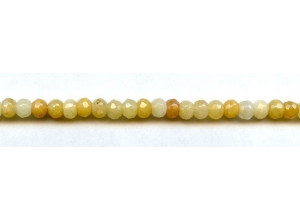 Yellow Jade 6mm Faceted Rondell