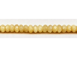 Yellow Jade 10mm Faceted Rondell