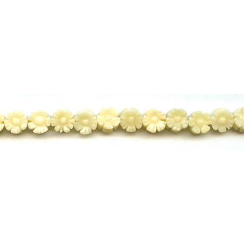 214-1262 Yellow Jade <br>10mm Flower