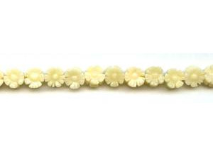 Yellow Jade 10mm Flower