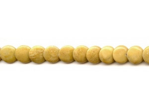 Yellow Jasper 12mm Lentil