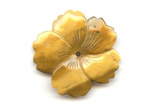 Yellow Jasper 56x Flower Pendant