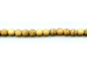 Matte Yellow Jasper 8mm Round