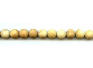 Matte Yellow Jasper 10mm Round