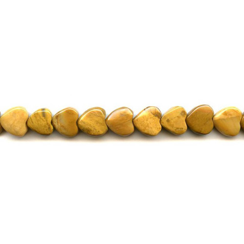 215-1104 Yellow Jasper <br>12mm Heart