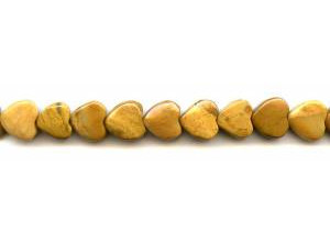 Yellow Jasper 12mm Heart