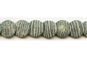 Zebra Jasper 20mm Lentil