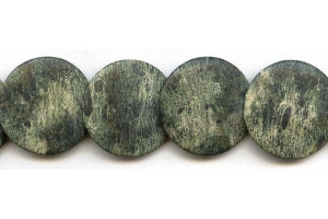 Matte Zebra Jasper 30mm Lentil