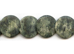 Matte Zebra Jasper 30mm Lentil