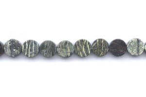 Zebra Jasper 12mm Dime