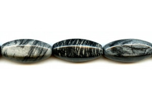 Zebra Jasper 15x35 6-side Oval