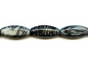 Zebra Jasper 15x35 6-side Oval