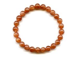 Sunstone 7-7.5mm Round Bracelet