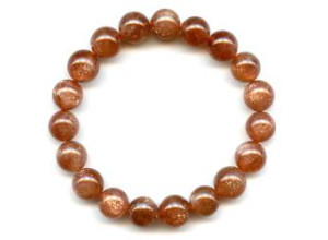 Sunstone 11mm Round Bracelet