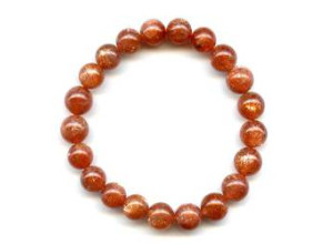 Sunstone 9.5-10mm Round Bracelet