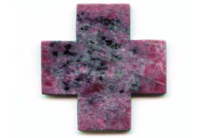 Ruby 72x71 Cross Pendant