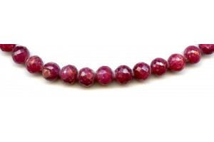 Dyed Ruby 6-9x Faceted Round