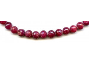 Dyed Ruby 6-9x Faceted Round