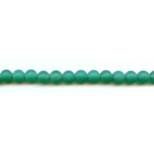 222-1095 Matte Green Onyx <br>8mm Round