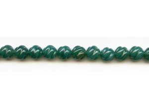 Green Onyx 10mm S-Corrugated Round