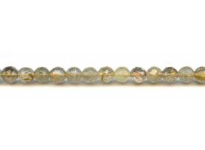 Rutilated Quartz 8mm Faceted Round