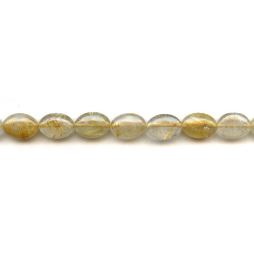 225-1246 Rutilated Quartz <br>10x14 Flat Oval