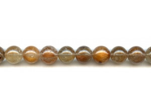 Brown Rutilated Quartz 12-12.5mm Round