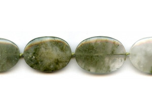 Green Rutilated Quartz 22-25x Flat Oval