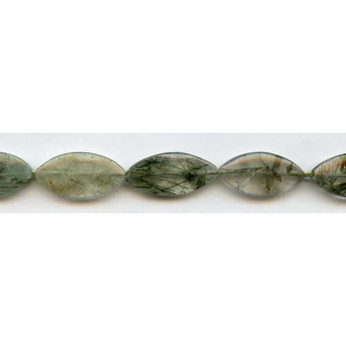 225-1367 Green Rutilated Quartz <br>13x25 Marquise