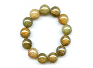 Rutilated Quartz 18mm Round Bracelet