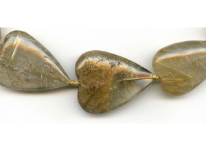 Rutilated Quartz 18-30x Heart