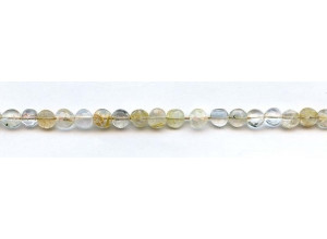 Rutilated Quartz 5-6mm Faceted Coin