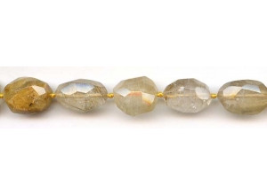 Rutilated Quartz 14mm Faceted Nugget