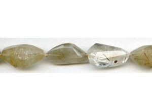 Rutilated Quartz 15-18x Faceted Nugget