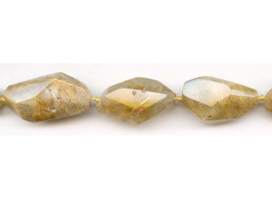 Rutilated Quartz 15-20x Faceted Nugget