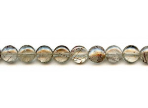 Rutilated Quartz 12mm Flat Coin