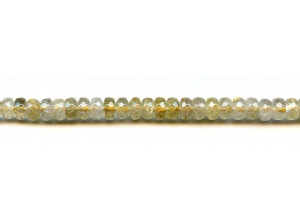 Rutilated Quartz 8mm Faceted Rondell