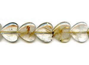 Rutilated Quartz 20-22mm Heart