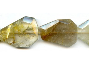 Rutilated Quartz 25-40x Faceted Slab